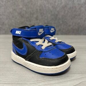 Nike Court Borough Mid 2 Toddler 5C Blue DM8874-001 Sneakers High Top Shoes